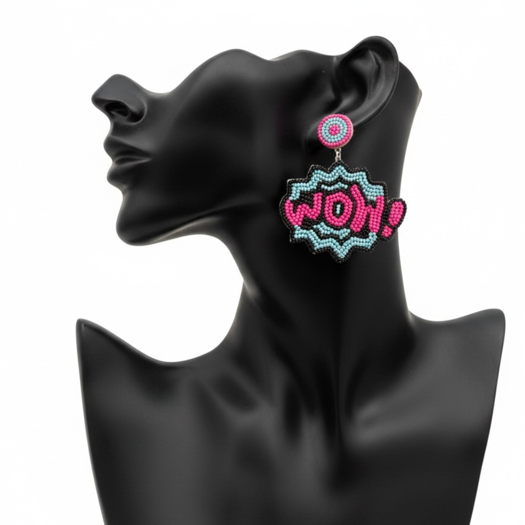 WOW! Beaded Statement Earrings