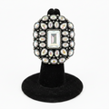Western Crystal Concho Cuff Ring – Fully on Ring Stand