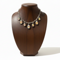 Western Tear Drop Charm Necklace – Dark Wooden Neck Display